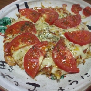 フライパンで作る、ポテト生地のほくほくピザ
